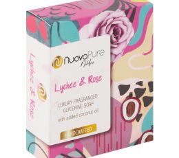 NuovaPure Soap Lychee and Rose 150g