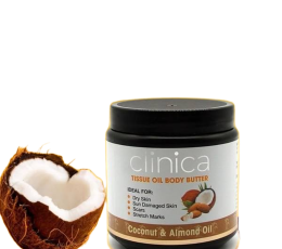 Clinica Tissue Oil Body Butter Coconut Almond Oil - 500g