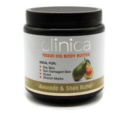 Clinica Tissue Oil Body Butter Avocado Shea Butter - 500g