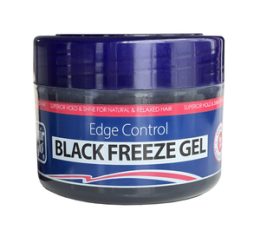 Hair glo edge freeze gel black 250ml