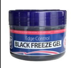 Hair glo edge freeze gel black 125ml