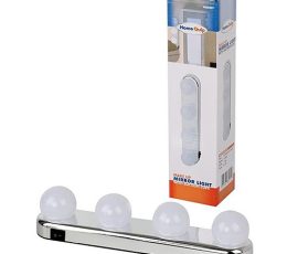 Home Quip 4 Globe Mirror Make-Up Light - Battery Operated