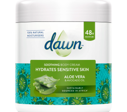 Dawn Aloe Vera and Avocado Oil Soothing Body Cream for Sensitive Skin 400ml