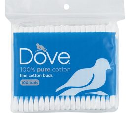 Dove Fine Cotton 100 Buds