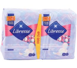 Libresse Protection and Comfort Maxi Super 18 Pads