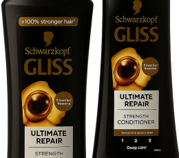 Schwarzkopf Gliss Ultimate Repair (1) Shampoo- 400ml (1) 400ml Conditioner Hair Care Combo