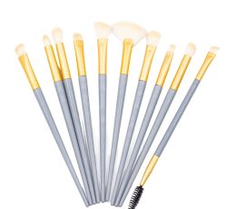 Bling Girl 10 Piece Eye Brush Set Grey