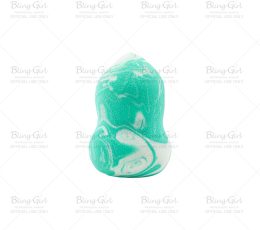 Qianlili Marble Make Up Puff Green and White