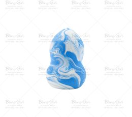 Qianlili Marble Make Up Puff Blue and White