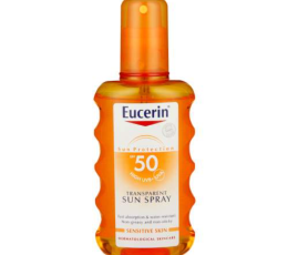 eucerine sun spray transparent sensetive protect SPF 50