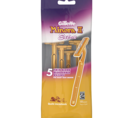 Gillette Minora II Twin Blade Disposable Razors 5 Pack