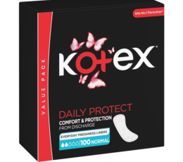 Kotex Value Pack Unscented Pantyliners 100 Pack