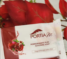 Portia M Pomegranate Glycerine Soap 150g