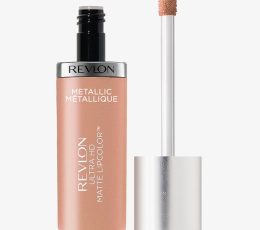 Revlon Ultra Matte Metallic Liquid Lipstick 715 flame hd glow