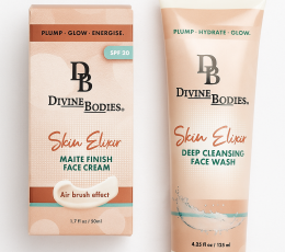 Divine Bodies SKIN ELIXIR FACE 50ML CREAM AND 125ML WASH FACE WASH