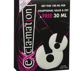 Exclamation Spray Cologne Combo Set 100 plus 30 ml